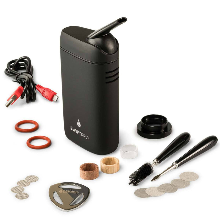 Lightly Used - Flowermate Swift Pro Vaporizer In The Box Contents